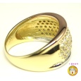 画像5: K18（ゴールド）　Pt900（プラチナ）　パヴェ　ダイヤモンド　1.00ct　指輪　美品 (5)