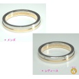 画像2: 【NINA　RICCI】ニナ　リッチ　ペアリング　 Pt900 プラチナ　K18 ゴールド　ダイヤ 指輪 ブライダル ジュエリー マリッジリング　2本セット　美品　質屋　結婚 (2)