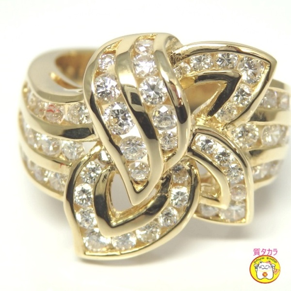 画像3: K18 ゴールド 　ダイヤモンド 1.74ct 指輪　中古　美品　新品仕上済　レディース　ジュエリー　ダイヤ　リング　質屋