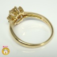 画像5: K18 ゴールド　ダイヤモンド 0.30ct 指輪　フラワー 中古　美品　新品仕上済　レディース　ジュエリー　ダイヤ　リング　質屋 (5)