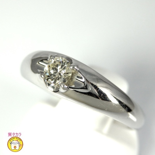 画像2: Pt900 プラチナ ダイヤモンド　 0.213ct　指輪　中古　美品　レディース　ジュエリー　ダイヤ　リング　質屋 4月誕生石