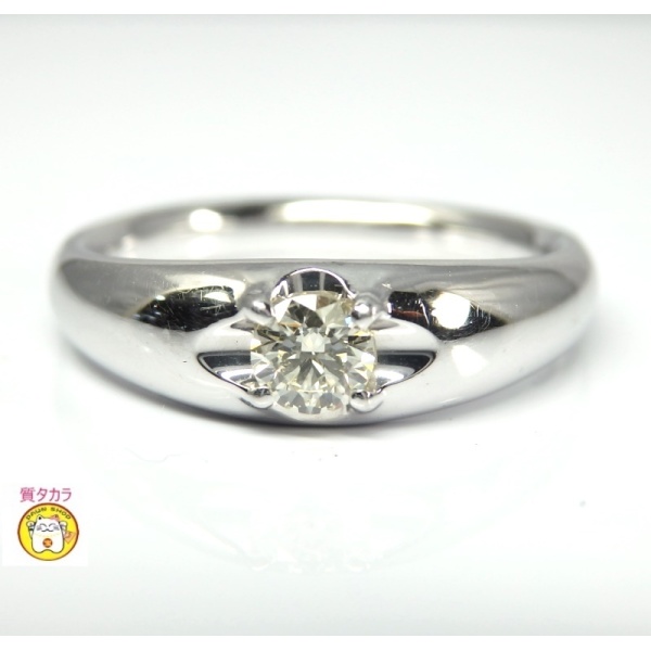 画像3: Pt900 プラチナ ダイヤモンド　 0.213ct　指輪　中古　美品　レディース　ジュエリー　ダイヤ　リング　質屋 4月誕生石