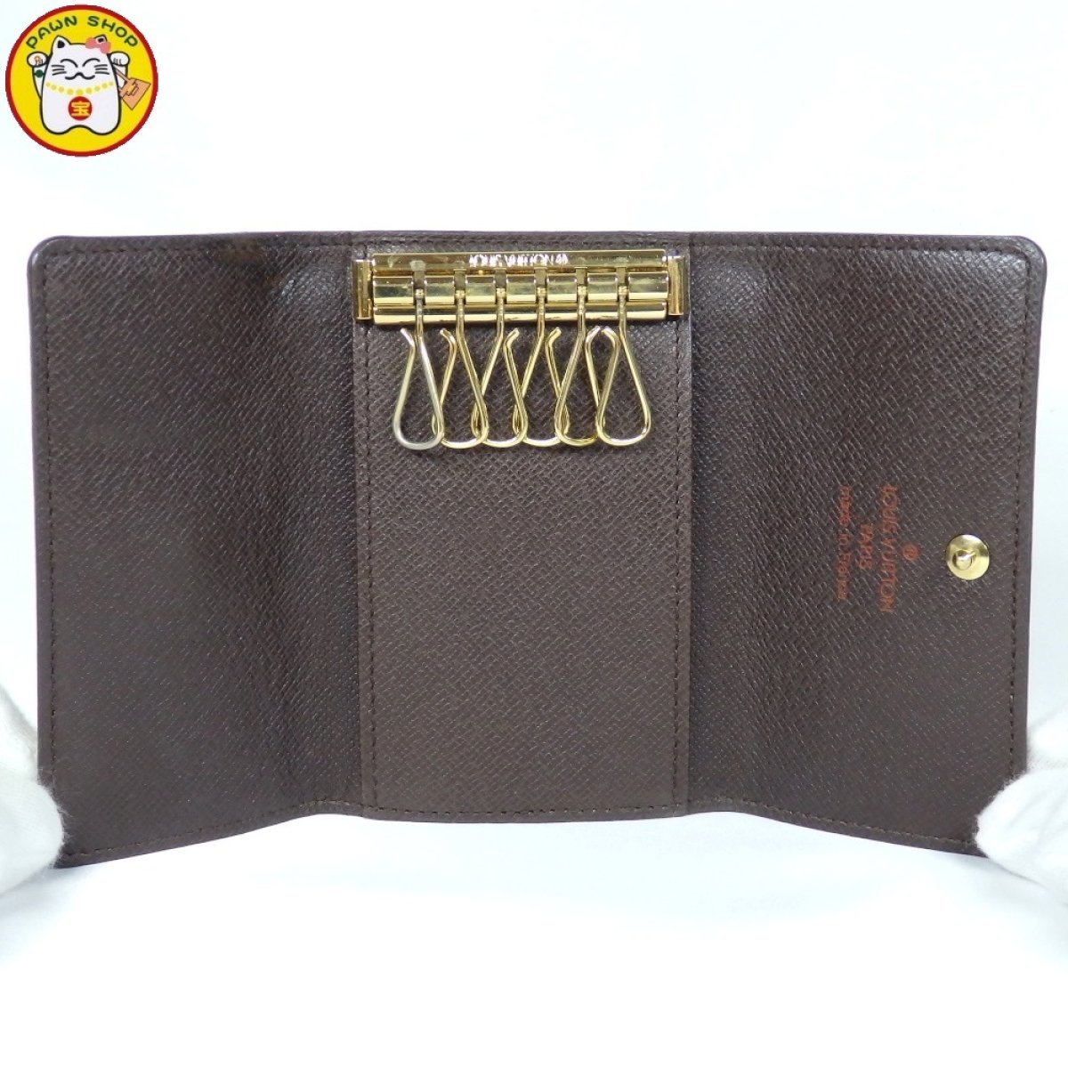 画像4: LOUIS　VUITTON】ルイ・ヴィトン　ミュルティクレ６　ダミエ　6本　キーケース　N62630　中古　美品　メンズ　レディース　質屋