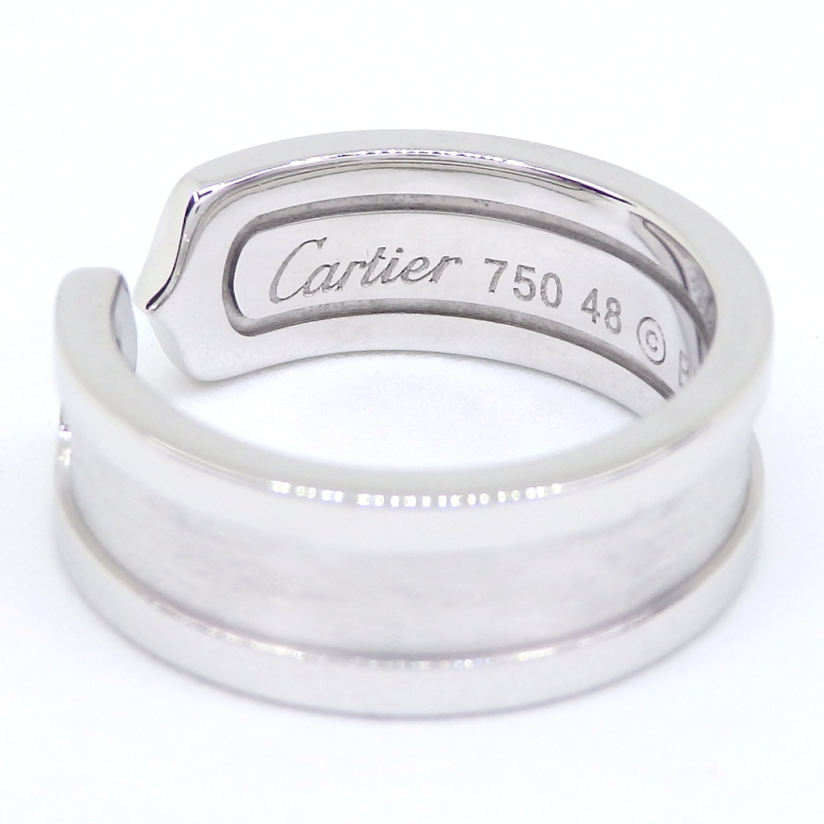 画像3: 【CARTIER】カルティエ　C2　2C　リング　750　WG　K18　ホワイトゴールド　指輪 　＃48 　中古　美品　　レディース　ブランドジュエリー　質屋