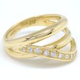 画像3: K18 ゴールド　イエローゴールド　YG　ダイヤモンド 0.14ct 　指輪　　中古　美品　新品仕上済　レディース　ジュエリー　ダイヤ　リング　　4月誕生石　質屋 (3)