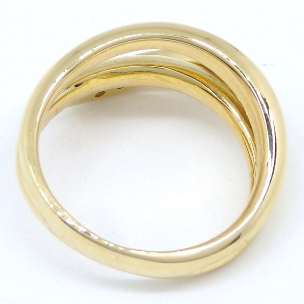 画像5: K18 ゴールド　イエローゴールド　YG　ダイヤモンド 0.14ct 　指輪　　中古　美品　新品仕上済　レディース　ジュエリー　ダイヤ　リング　　4月誕生石　質屋
