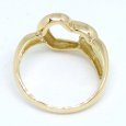 画像3: K18 ゴールド　イエローゴールド　YG　ダイヤモンド 0.02ct 　指輪 　中古　美品　新品仕上済　レディース　ジュエリー　ダイヤ　リング　アクセサリー　4月誕生石　ハート　質屋 (3)