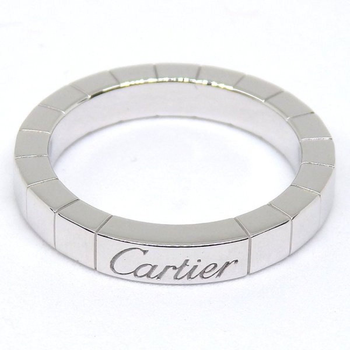 画像1: 【Cartier】カルティエ　750WG（ホワイトゴールド）　ラニエール　＃49（9号）指輪 　中古　美品　レディース　ブランドジュエリー　リング　質屋