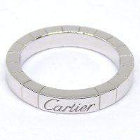 【Cartier】カルティエ　750WG（ホワイトゴールド）　ラニエール　＃49（9号）指輪 　中古　美品　レディース　ブランドジュエリー　リング　質屋