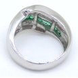 画像3: Pt900 プラチナ　エメラルド　0.97ct　ダイヤモンド　0.68ct 　指輪　中古　美品　新品仕上済　　ダイヤ　リング　レディース　ジュエリー　高級　5月誕生石　質屋 (3)