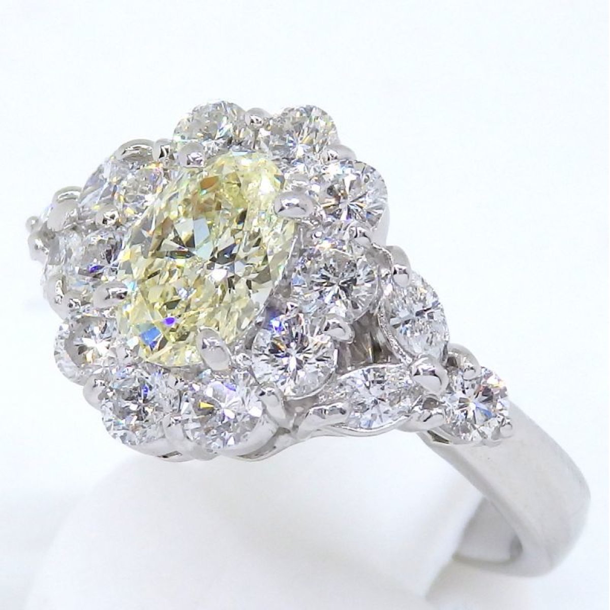 画像2: Pt900 プラチナ ダイヤモンド 1.36ct 1.024ct 指輪　鑑別書付　中古　美品　新品仕上済　レディース　ジュエリー　ダイヤ　リング　4月誕生石　質屋