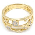 画像5: K18 ゴールド 　ダイヤモンド 0.16ct 指輪　中古　美品　新品仕上済　レディース　ジュエリー　ダイヤ　リング　フラワー　ちょうちょ　質屋 (5)