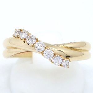【POLA】ポーラ　750 ゴールド ダイヤモンド　0.29ct　指輪 　中古　美品　新品仕上済　レディース　ジュエリー　ダイヤ　リング　質屋 4月誕生石　