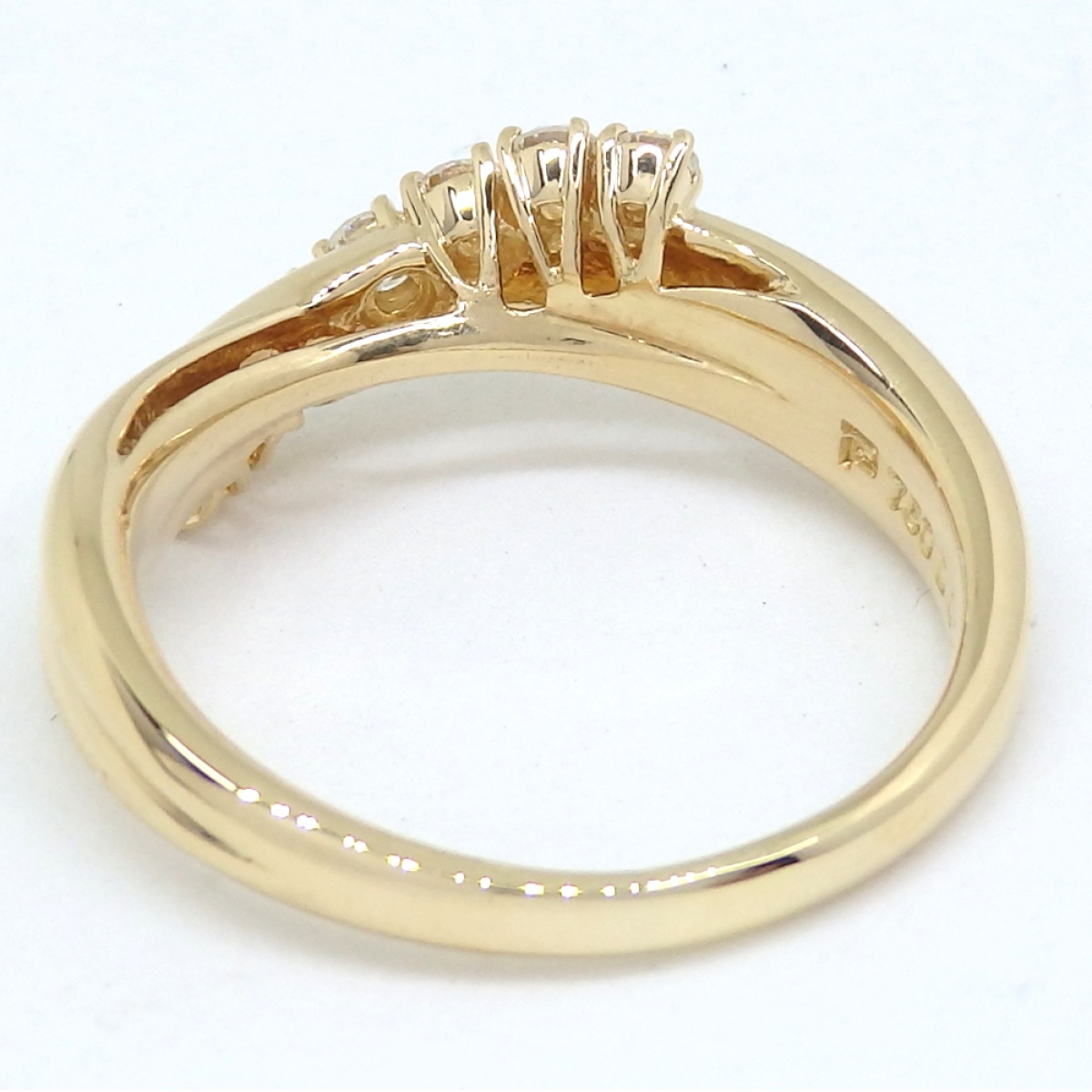 画像4: 【POLA】ポーラ　750 ゴールド ダイヤモンド　0.29ct　指輪 　中古　美品　新品仕上済　レディース　ジュエリー　ダイヤ　リング　質屋 4月誕生石　