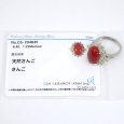 画像5: Pt900 プラチナ　天然 さんご 6.40ct　ダイヤモンド 1.22ct  指輪　ソーティング付　中古　美品　新品仕上済　ダイヤ　レディース　ジュエリー　リング　珊瑚　サンゴ　3月誕生石　質屋 (5)