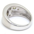 画像4: K18WG ホワイトゴールド ダイヤモンド 0.35ct 0.15ct　指輪 中古　美品　新品仕上済　レディース　ジュエリー　ダイヤ　リング　　艶消し加工 幅広　高品質　質屋 (4)