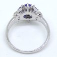 画像4: Pt900 プラチナ 天然ゾイサイト タンザナイト 1.17ct ダイヤモンド 0.04ct 指輪　ソーティング付　中古　美品　新品仕上済　レディース　ジュエリー　ダイヤ　リング　質屋　12月誕生石 (4)