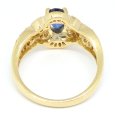 画像3: K18　ゴールド　K18YG　イエローゴールド　サファイア 0.76ct　ダイヤモンド 0.35ct 指輪　中古　美品　レディース　ジュエリー　ダイヤ　リング　質屋　9月誕生石 (3)