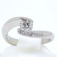 画像2: Pt900 プラチナ ダイヤモンド 0.333ct 0.03ct 指輪　中古　美品　新品仕上済　レディース　ジュエリー　ダイヤ　リング　質屋　4月誕生石 (2)