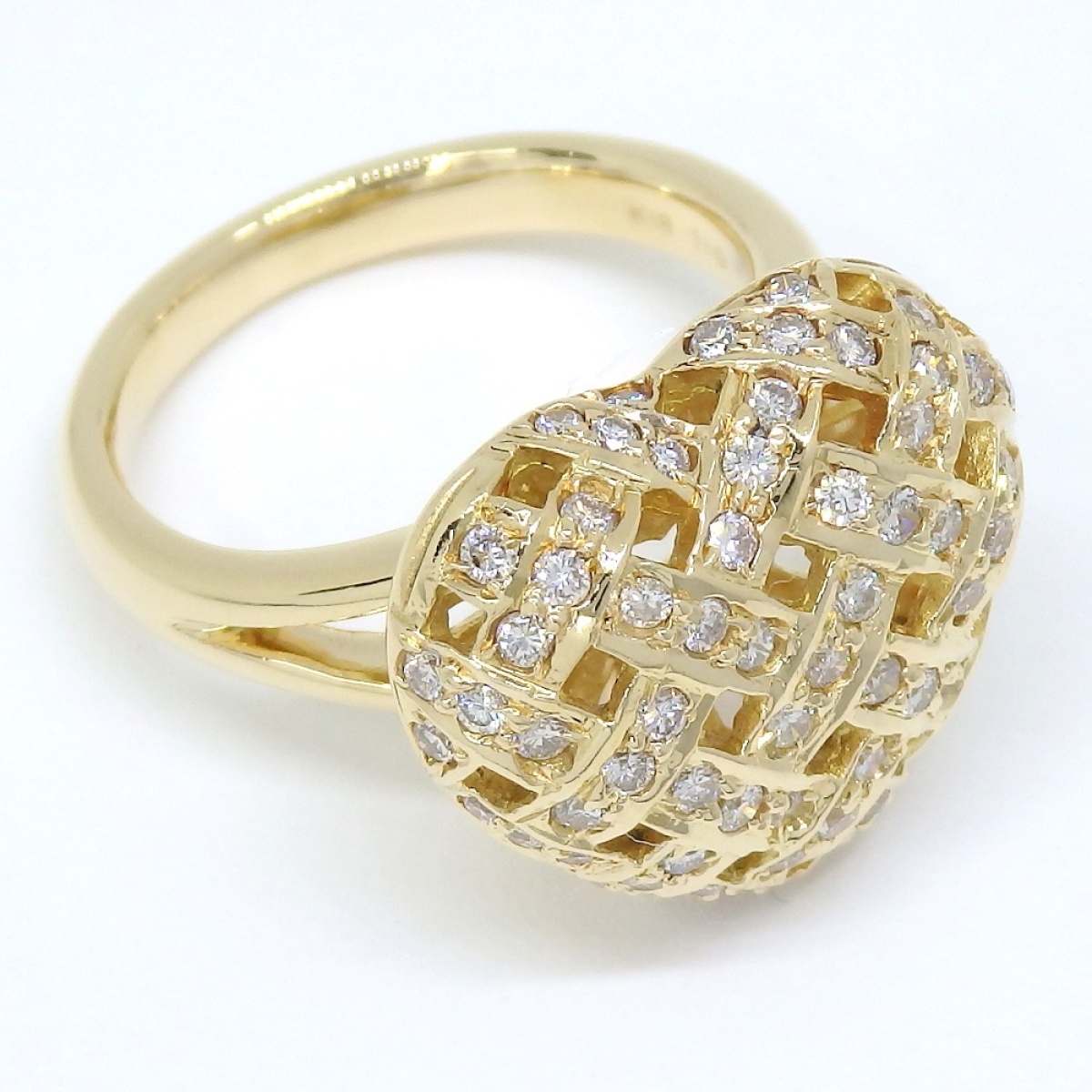 画像3: K18 ゴールド ダイヤモンド 0.72ct 指輪　中古　美品　新品仕上済　ハート　ジュエリー　ダイヤ　リング　4月誕生石　質屋