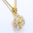 画像3: K18 ゴールド　ダイヤモンド　1.00ct ペンダント付ネックレス　1点留 　1カラット　フラワー　中古　美品　レディース　ジュエリー　ダイヤ　質屋 (3)