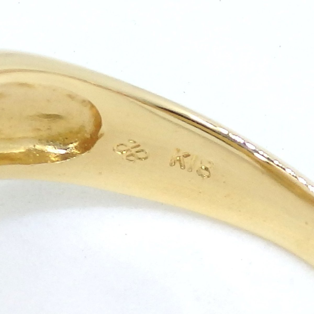 画像5: K18 ゴールド　エイローゴールド　ルビー サファイア　ダイヤモンド　0.03ct 　指輪　中古　美品　新品仕上済　レディース　ジュエリー　ダイヤ　リング　質屋　7月誕生石