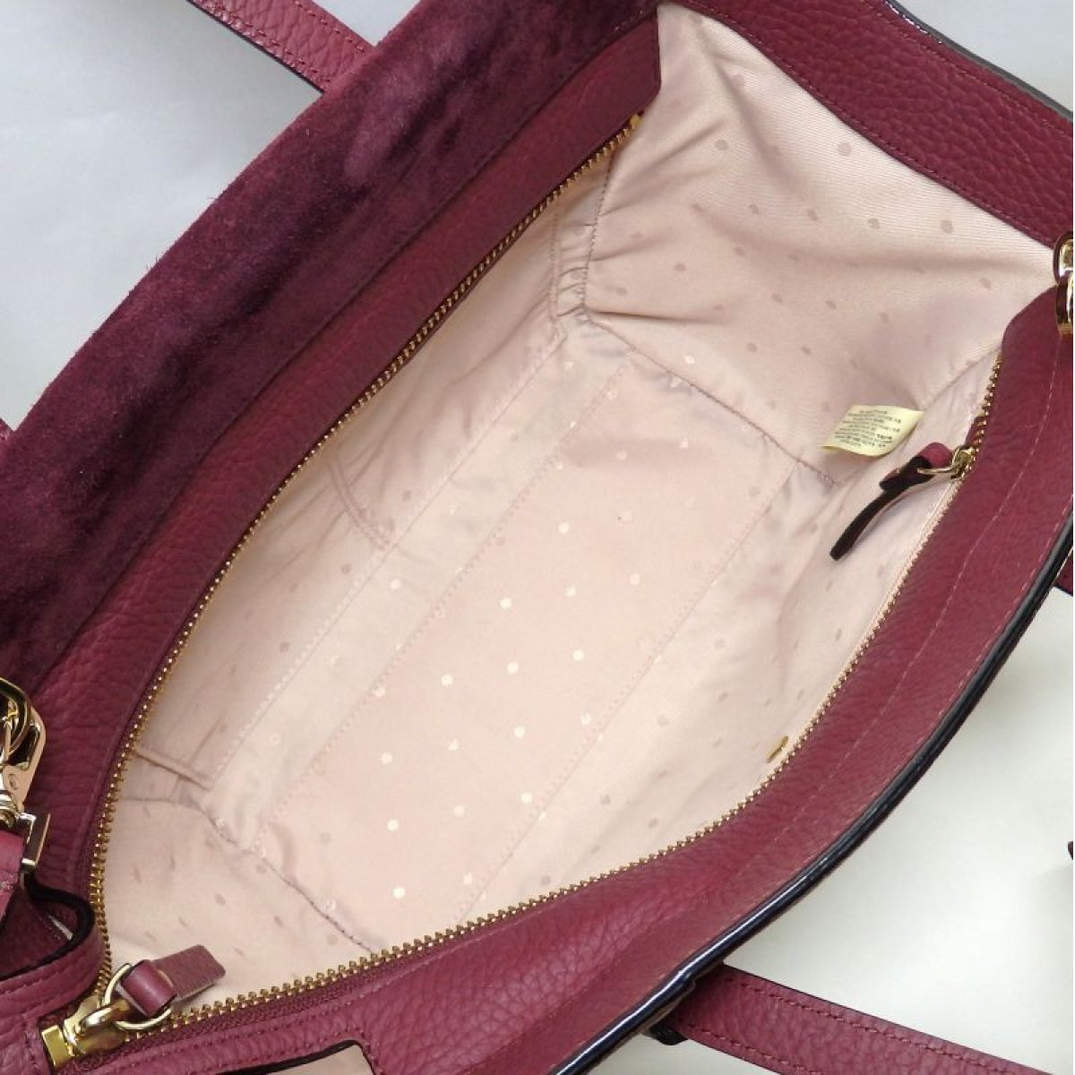 画像3: 【Kate spade】ケイトスペード　2WAY　ハンドバッグ　ストラップ付 レザー　スエード　ショルダー　ワインカラー　斜め掛け　中古　美品　バッグ　質屋　