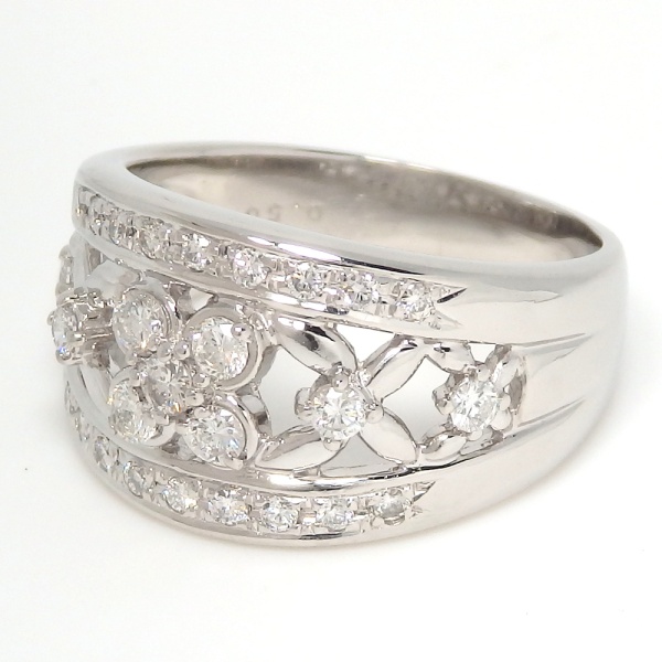 画像2: Pt900 プラチナ  ダイヤモンド 0.50ct　指輪　中古　美品　新品仕上済　レディース　ジュエリー　ダイヤ　リング　質屋