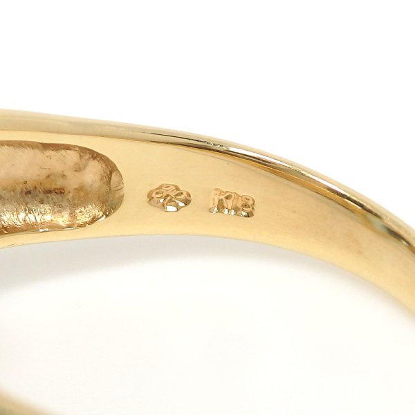 画像5: K18 ゴールド  YG　イエローゴールド　ブルートパーズ　6.14ct　大粒　指輪　美品　中古　レディース　ジュエリー　11月誕生石　リング　質屋