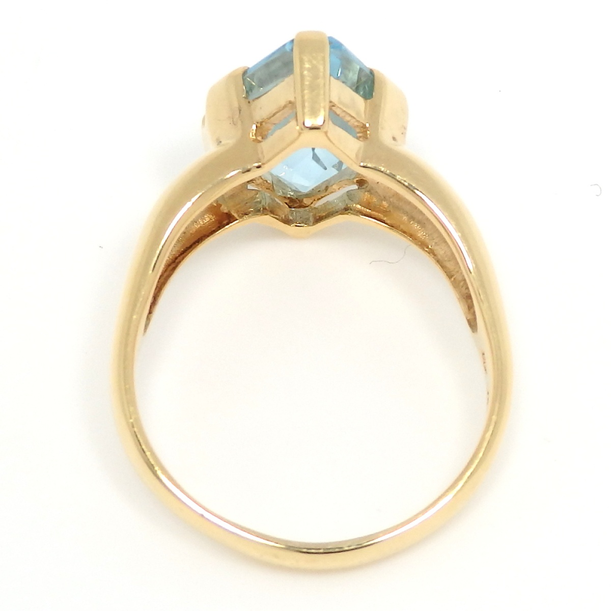 画像4: K18 ゴールド ブルートパーズ　6.14ct　大粒　指輪　美品　中古　レディース　ジュエリー　11月誕生石　リング　質屋