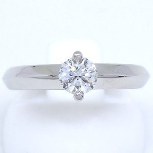 【k.uno】ケイウノ　Pt900 プラチナ　ダイヤモンド　0.403ct　G・SI1・EX　指輪　鑑定書付　中古　美品　新品仕上済　ダイヤ　リング　質屋