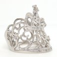 画像3: Pt900 プラチナ　ダイヤモンド 0.43ct 　指輪　中古　美品 　新品仕上済　ジュエリー ダイヤ　ティアラ　王冠　リング 4月誕生石　質屋 (3)