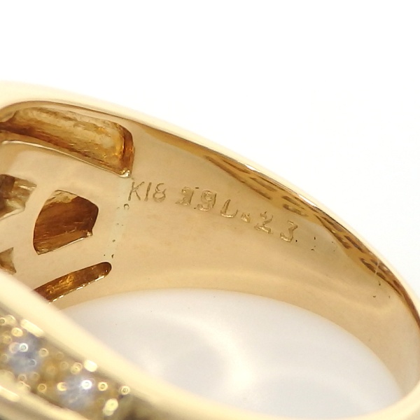 画像5: K18 ゴールド サファイア 0.96ct　ダイヤモンド 0.39ct 0.23ct　指輪　中古　美品　新品仕上済　レディース　ジュエリー　ダイヤ　リング　質屋 　9月誕生石