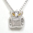 画像4: Pt900 プラチナ 　ダイヤモンド　0.25ct　0.10ct　シトリン　0.26ct ペンダント付ネックレス　中古　美品　レディース　ジュエリー　ダイヤ　質屋 (4)