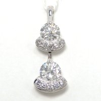 Pt プラチナ 　ダイヤモンド 0.21ct 0.22ct 0.05ct ペンダント　トップ　中古　美品　レディース　ジュエリー　トップのみ　ダイヤ　質屋