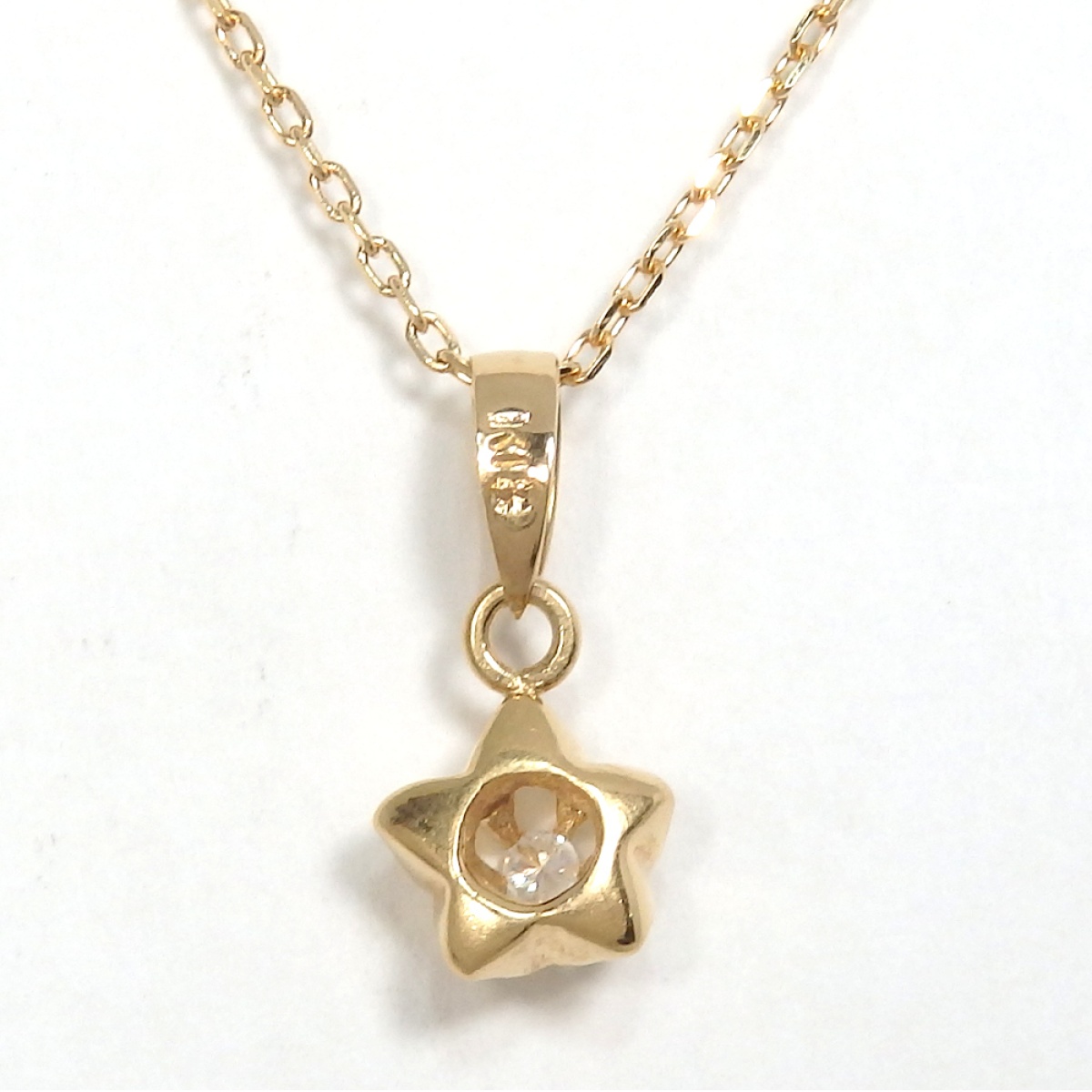 画像4: K18 ゴールド　ダイヤモンド ペンダント付ネックレス　中古　美品　レディース　ジュエリー　ダイヤ　質屋