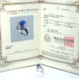 画像5: Pt900 プラチナ 天然 スターサファイア 1.59ct　ダイヤモンド 0.50ct　指輪 　鑑別書付　 中古　美品　新品仕上済　レディース　リング　質屋 9月誕生石 (5)