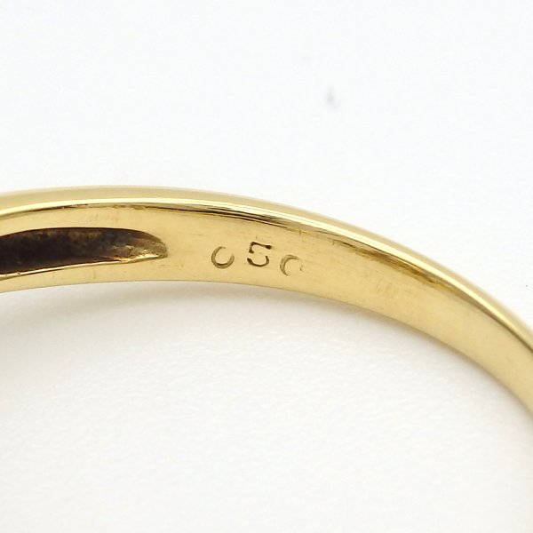画像5: K18 ゴールド　K18YG　イエローゴールド　ダイヤモンド 0.50ct　指輪　フラワー　 中古　美品　レディース　ジュエリー　ダイヤ　リング　質屋