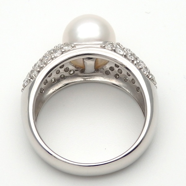 画像3: Pt900 プラチナ　 真珠 8.5ｍｍ　ダイヤモンド 1.00ct 指輪 　パール　 中古　美品　レディース　ジュエリー　ダイヤ 1カラット　リング　質屋　6月誕生石