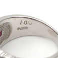画像5: Pt900 プラチナ 　ルビー 1.00ct　 ダイヤモンド 1.00ct 指輪　中古　美品　リング　ジュエリー　豪華　1カラット　幅広　質屋　7月誕生石 (5)