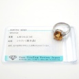 画像5: Pt900 プラチナ シトリン 4.88ct 　ダイヤモンド 0.22ct　指輪　ソーティング付　中古　美品　新品仕上済　レディース　ダイヤ　ジュエリー　シトリントパーズ　　黄水晶　リング　質屋　11月誕生石 (5)