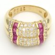 画像4: K18 ゴールド  K18YG　イエローゴールド　ルビー 0.97ct ダイヤモンド 0.83ct　指輪　中古　美品　新品仕上済　リング　ダイヤ　レディース　質屋　 7月誕生石 (4)