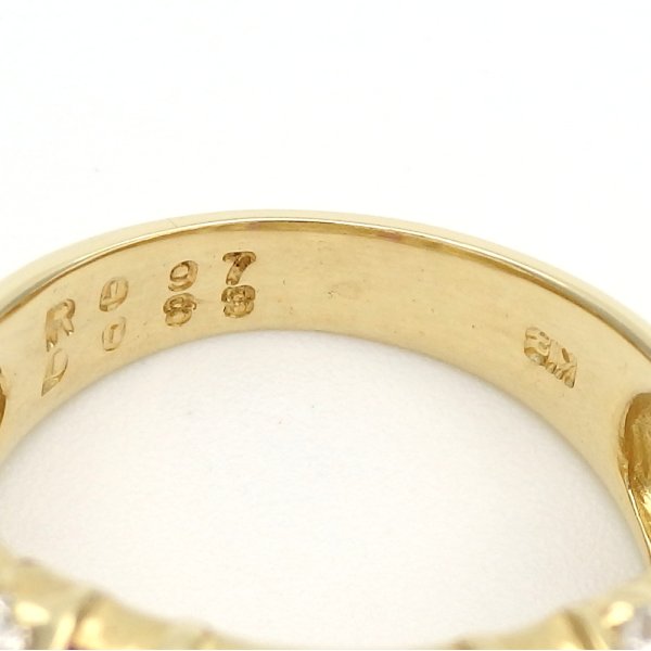画像5: K18 ゴールド  K18YG　イエローゴールド　ルビー 0.97ct ダイヤモンド 0.83ct　指輪　中古　美品　新品仕上済　リング　ダイヤ　レディース　質屋　 7月誕生石