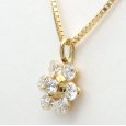 画像2: K18 ゴールド　ダイヤモンド 1.00ct　ペンダント付ネックレス　中古　美品　レディース　ジュエリー　ダイヤ 　1カラット　フラワー　750　ウノアエレ　ペンダント　質屋 (2)