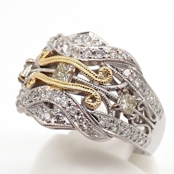 画像4: K18WG ホワイトゴールド　K18　ゴールド ダイヤモンド 0.28ct 0.36ct 指輪 新品仕上済　中古 美品　ダイヤ　リング　ジュエリー　レディース　　4月誕生石　質屋