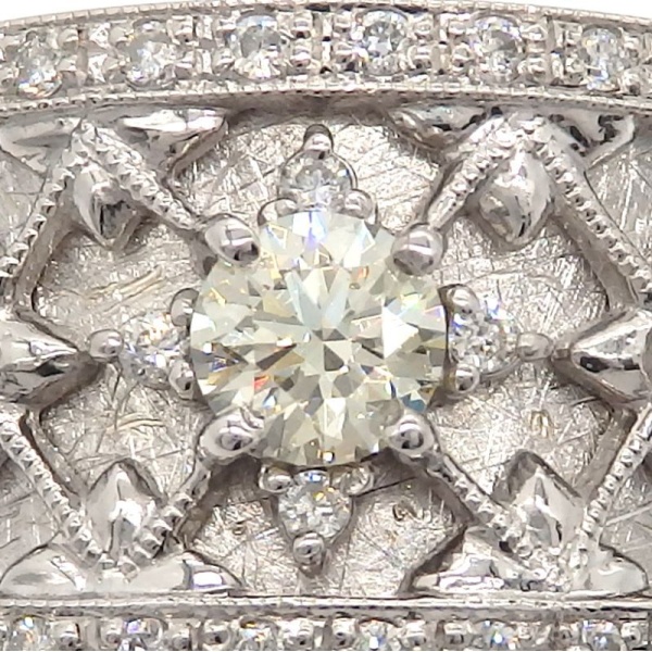 画像5: K18WG ホワイトゴールド ダイヤモンド 0.227ct 0.16ct 指輪 新品仕上済　中古 美品　ダイヤ　4月誕生石　リング　ジュエリー　レディース　幅広　質屋