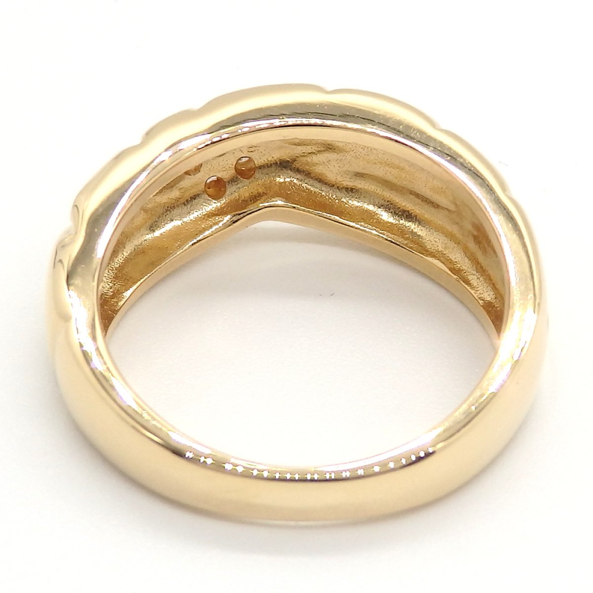 画像5: 【Guy Laroche】ギラロッシュ　K18 ゴールド　K18YG　イエローゴールド　ダイヤモンド 0.04ct 　指輪　中古　美品 新品仕上済　レディース　ジュエリー 　ダイヤ　リング 　質屋