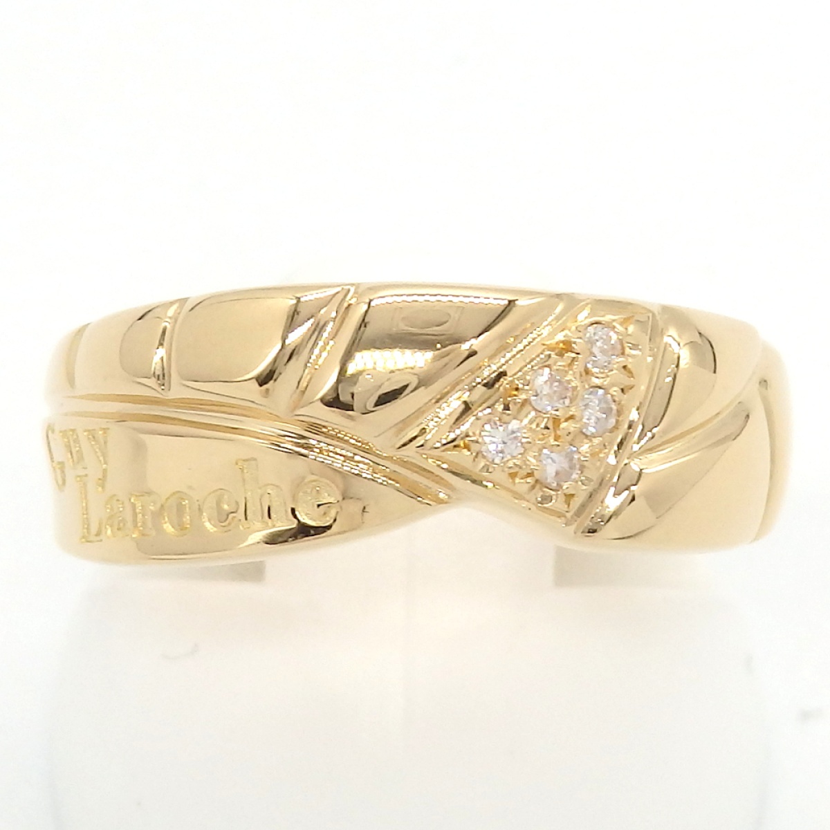 画像1: 【Guy Laroche】ギラロッシュ　K18 ゴールド ダイヤモンド 0.04ct 　指輪　中古　美品 新品仕上済　レディース　ジュエリー 　ダイヤ　リング 　質屋