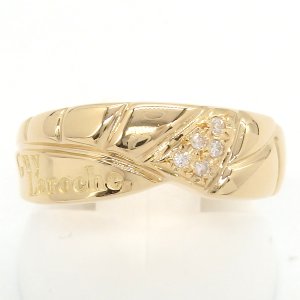 【Guy Laroche】ギラロッシュ　K18 ゴールド　K18YG　イエローゴールド　ダイヤモンド 0.04ct 　指輪　中古　美品 新品仕上済　レディース　ジュエリー 　ダイヤ　リング 　質屋