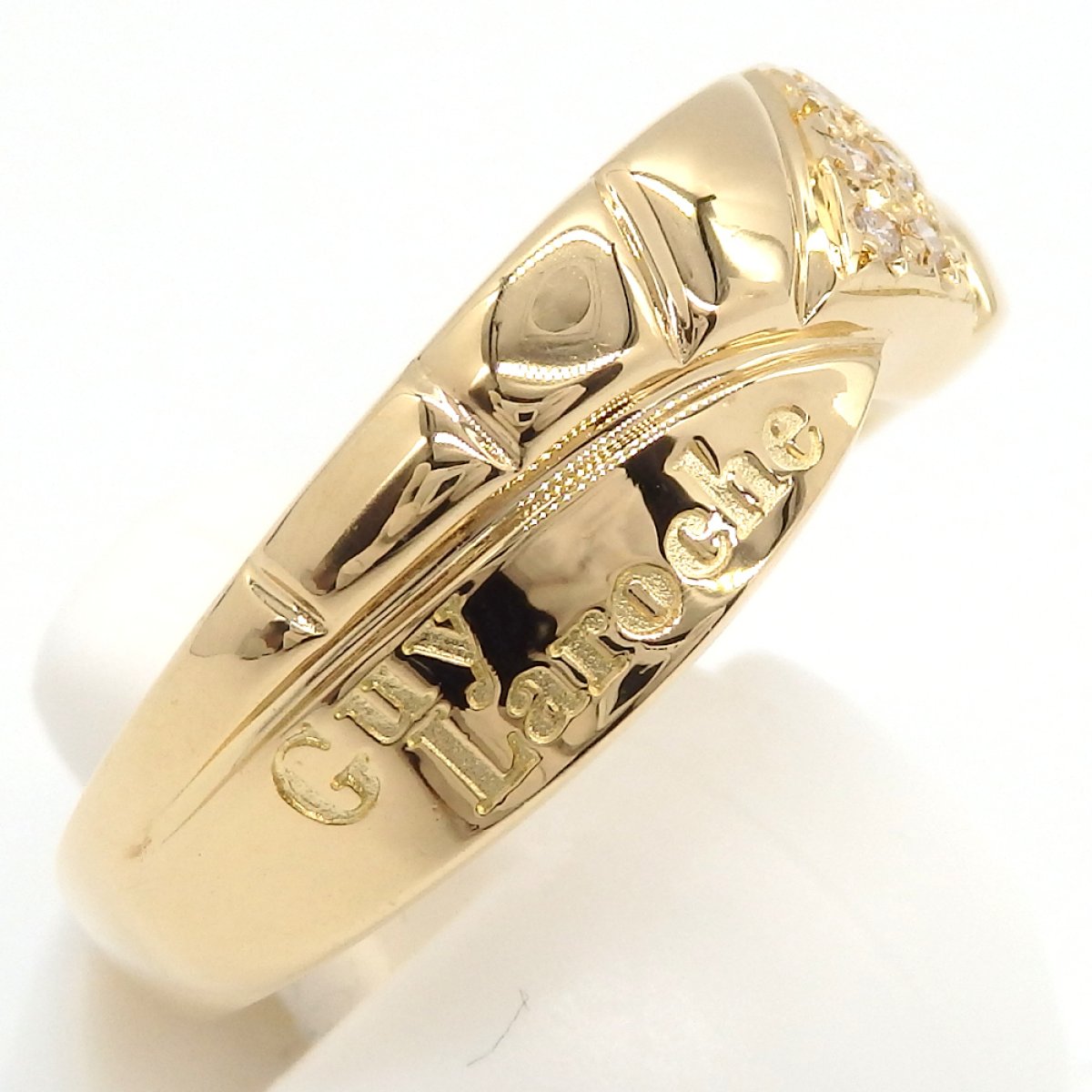 画像3: 【Guy Laroche】ギラロッシュ　K18 ゴールド　K18YG　イエローゴールド　ダイヤモンド 0.04ct 　指輪　中古　美品 新品仕上済　レディース　ジュエリー 　ダイヤ　リング 　質屋